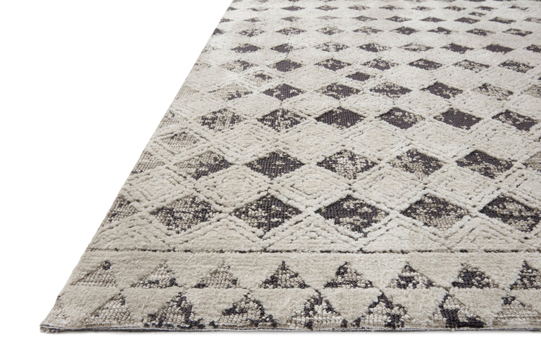 Loloi Rugs Yeshaia Collection Rug in Black, Neutral - 9'3" x 13'