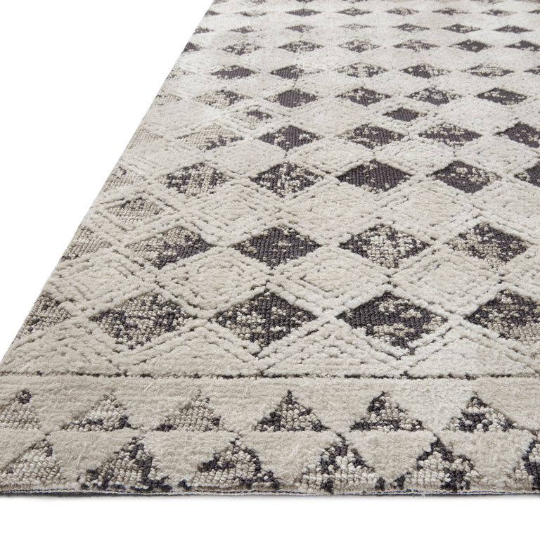 Loloi Rugs Yeshaia Collection Rug in Black, Neutral - 8'6" x 12'