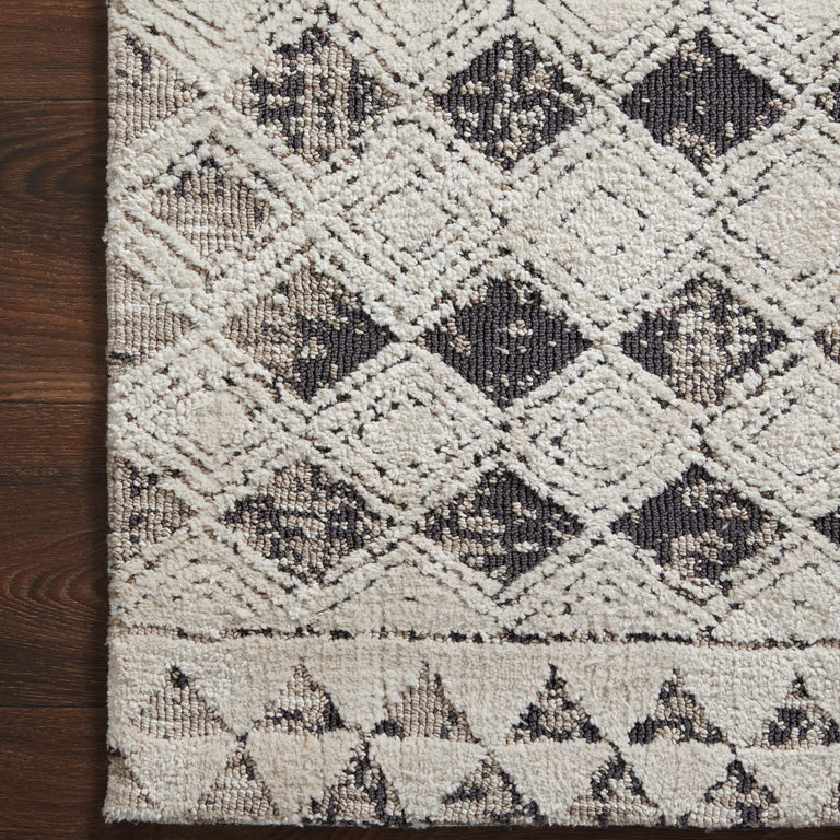 Loloi Rugs Yeshaia Collection Rug in Black, Neutral - 8'6" x 12'