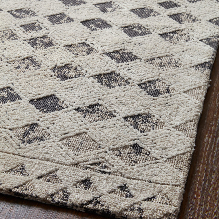 Loloi Rugs Yeshaia Collection Rug in Black, Neutral - 8'6" x 12'