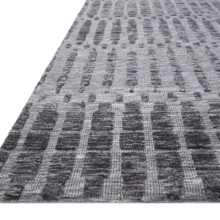 Loloi Rugs Yeshaia Collection Rug in Grey, Charcoal - 9'3" x 13'