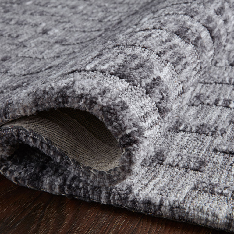 Loloi Rugs Yeshaia Collection Rug in Grey, Charcoal - 9'3" x 13'