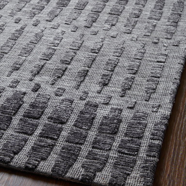 Loloi Rugs Yeshaia Collection Rug in Grey, Charcoal - 9'3" x 13'
