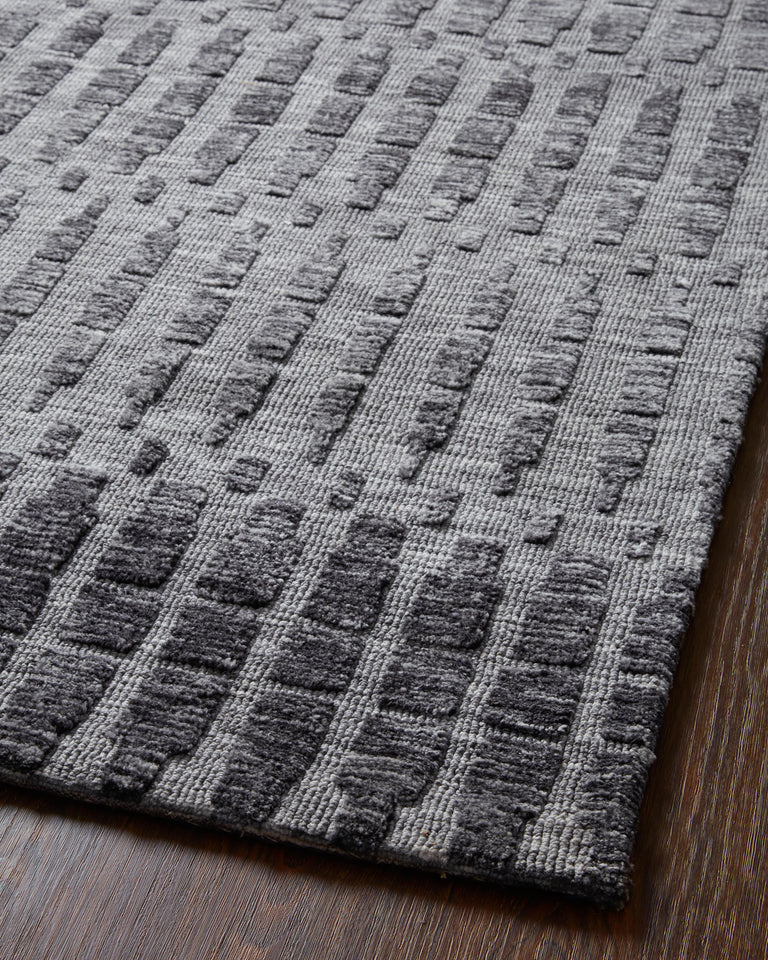 Loloi Rugs Yeshaia Collection Rug in Grey, Charcoal - 9'3" x 13'