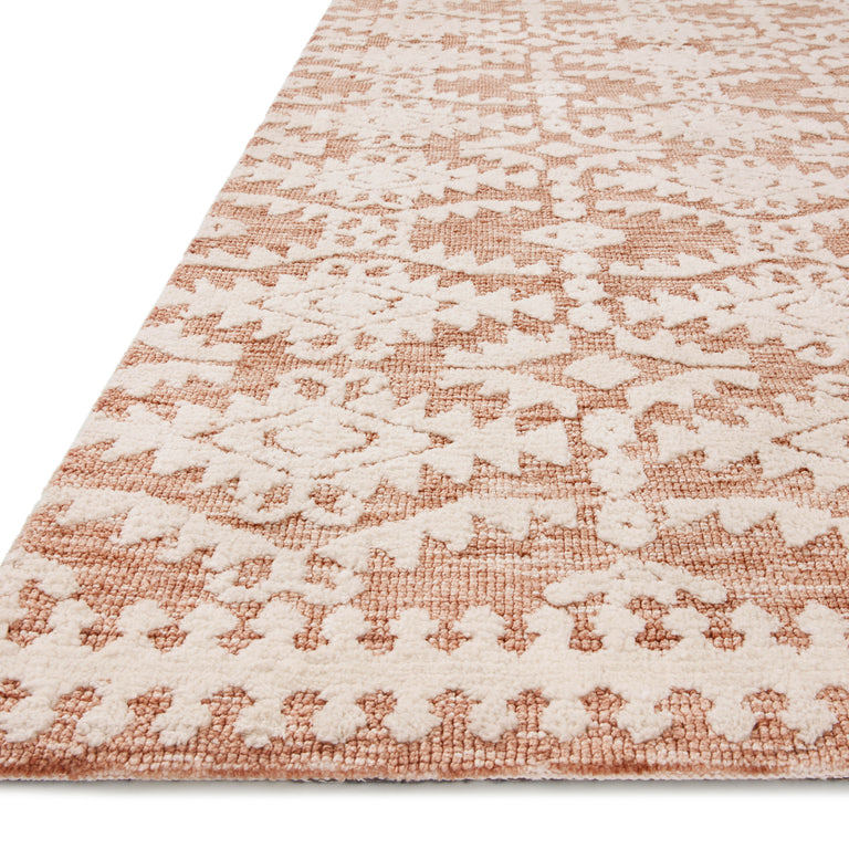 Loloi Rugs Yeshaia Collection Rug in Terracotta, Ivory - 9'3" x 13'