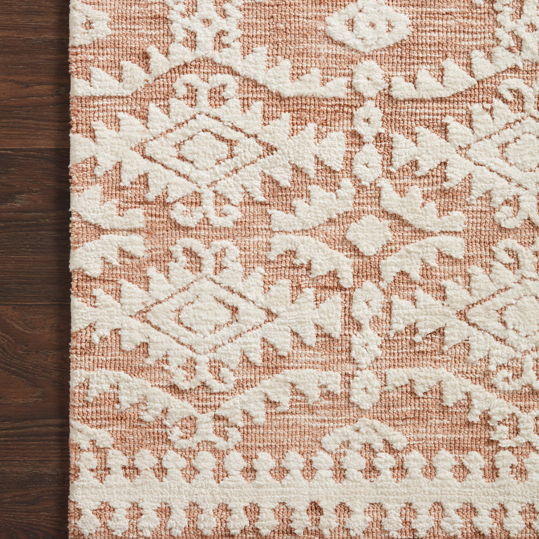 Loloi Rugs Yeshaia Collection Rug in Terracotta, Ivory - 9'3" x 13'