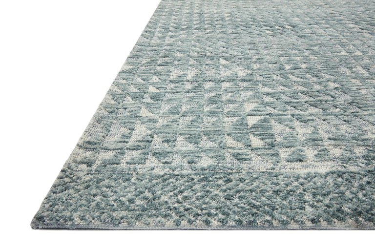 Loloi Rugs Yeshaia Collection Rug in Lagoon, Mist - 8'6" x 12'
