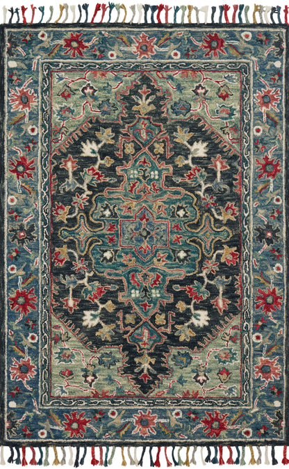 Loloi Rugs Zharah Collection Rug in Navy, Blue - 9'3" x 13'
