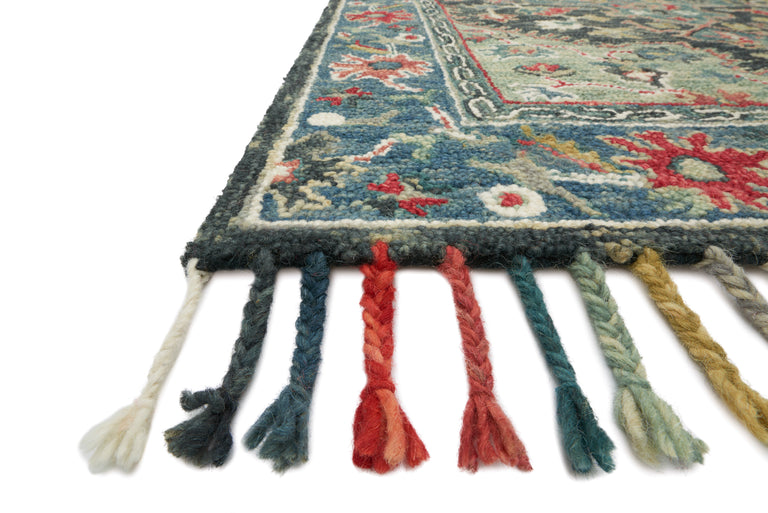 Loloi Rugs Zharah Collection Rug in Navy, Blue - 9'3" x 13'