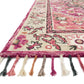 Loloi Rugs Zharah Collection Rug in Raspberry, Taupe - 7'9" x 9'9"