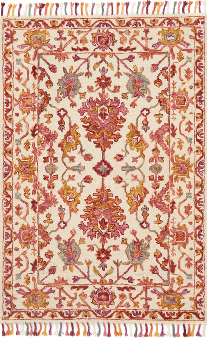 Loloi Rugs Zharah Collection Rug in Berry - 9'3" x 13'