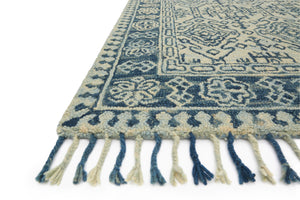 Loloi Rugs Zharah Collection Rug in Mist, Blue - 9'3" x 13'