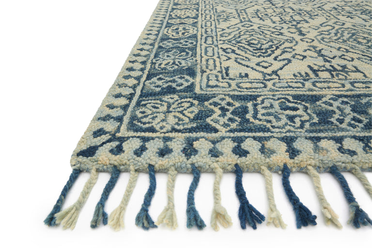 Loloi Rugs Zharah Collection Rug in Mist, Blue - 9'3" x 13'