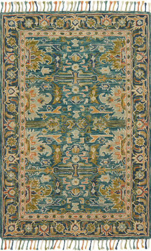 Loloi Rugs Zharah Collection Rug in Blue, Navy - 9'3" x 13'