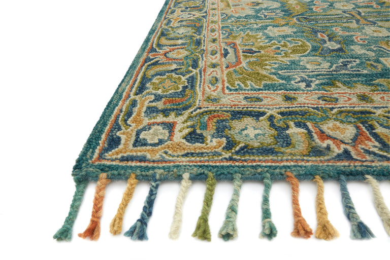 Loloi Rugs Zharah Collection Rug in Blue, Navy - 9'3" x 13'