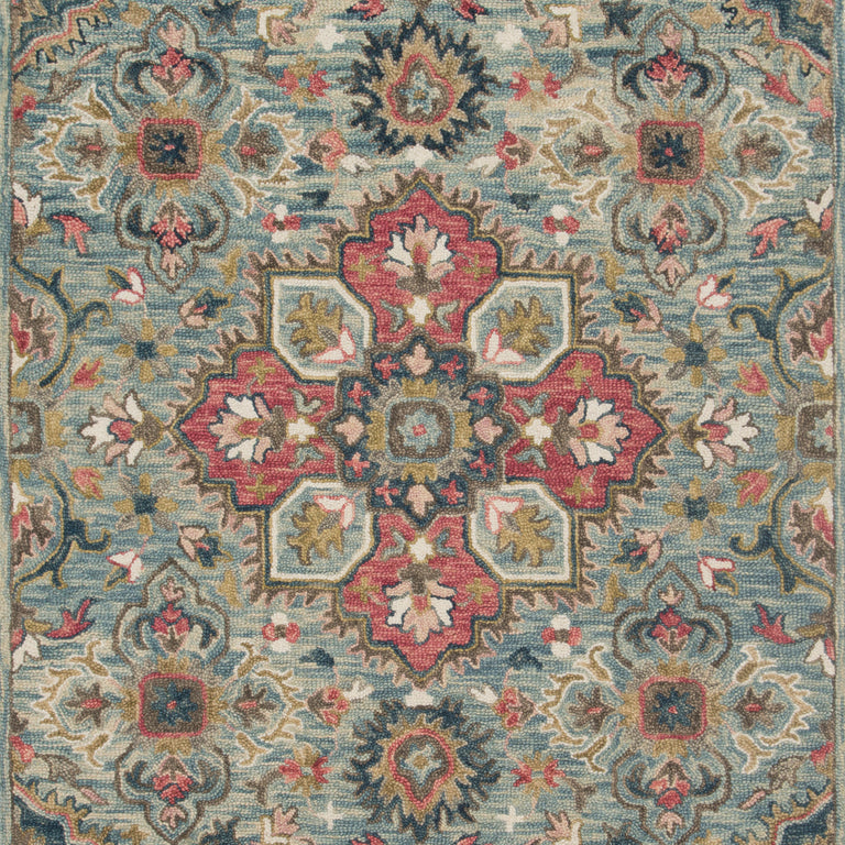 Loloi Rugs Zharah Collection Rug in Light Blue, Multi - 7'9" x 9'9"