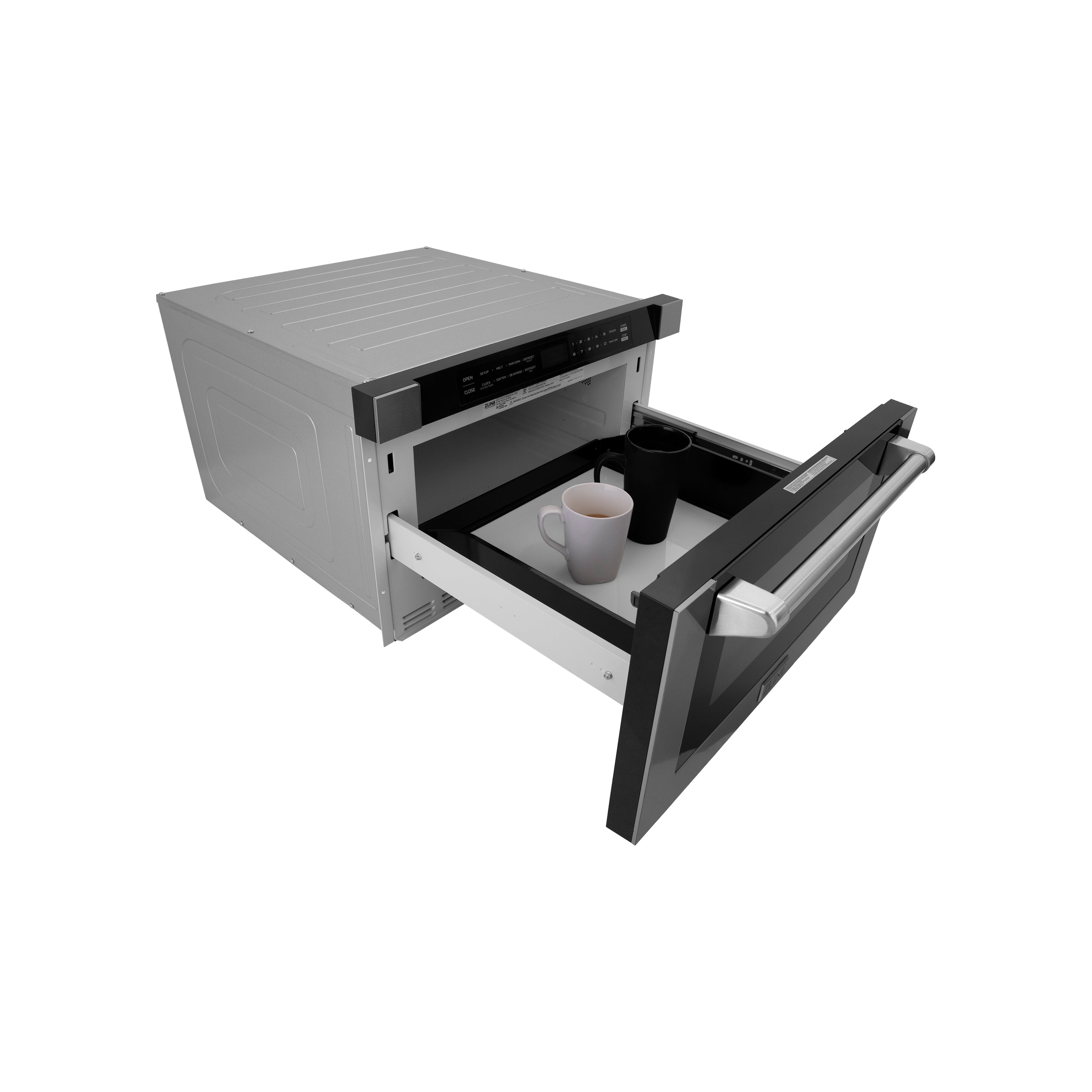 ZLINE 24 In. 1.2 cu. ft. Built-in Microwave Drawer with a Traditional