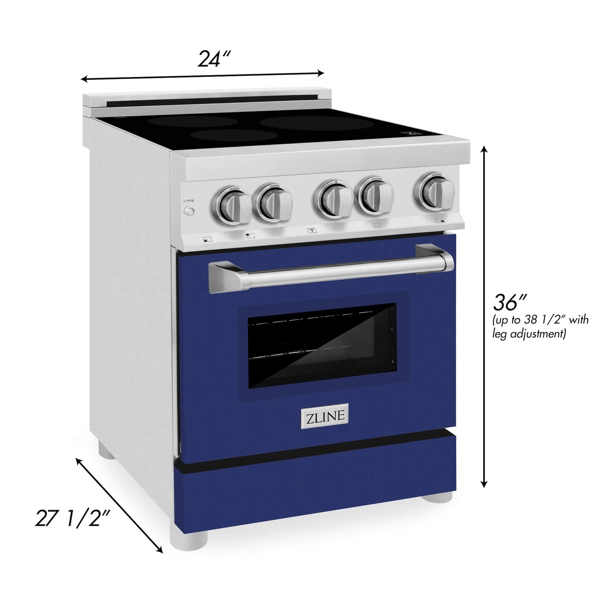 ZLINE 24 Inch 2.8 cu. ft. Induction Range with a 3 Element Stove and E