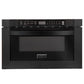 ZLINE 24 in. 1.2 Cu. Ft. Microwave Drawer In Black Stainless Steel, MWD-1-BS
