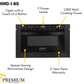 ZLINE 24 in. 1.2 Cu. Ft. Microwave Drawer In Black Stainless Steel, MWD-1-BS