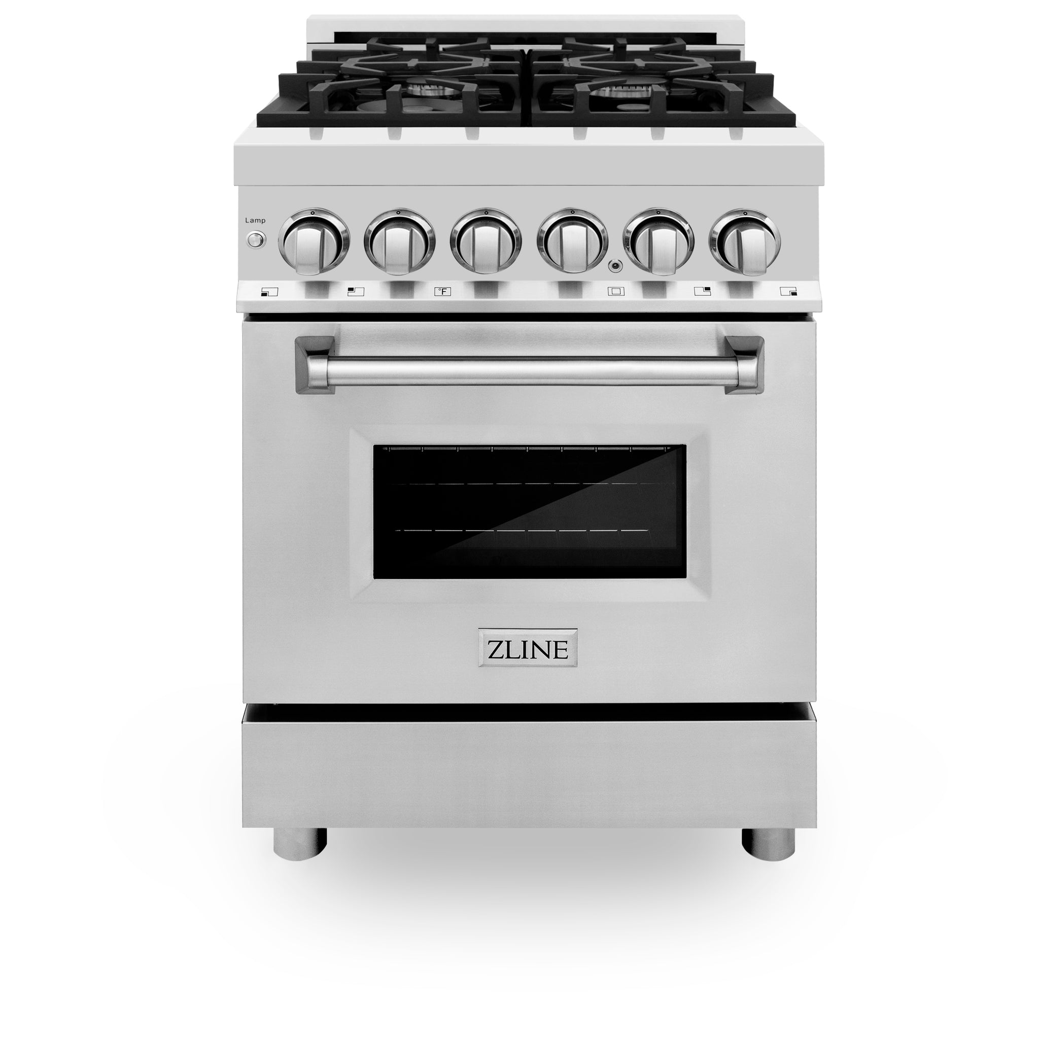 ZLINE 24 in. Professional Gas Burner/Electric Oven Stainless Steel Range, RA24