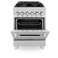 ZLINE 24 in. Professional Gas Burner/Electric Oven in DuraSnow® Stainless Steel Range, RAS-SN-24