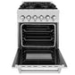 ZLINE 24 in. Professional Gas Burner/Electric Oven in DuraSnow® Stainless Steel Range, RAS-SN-24