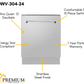 ZLINE 24 in. Top Control Tall Dishwasher in Stainless Steel with 3rd Rack, DWV-304-24