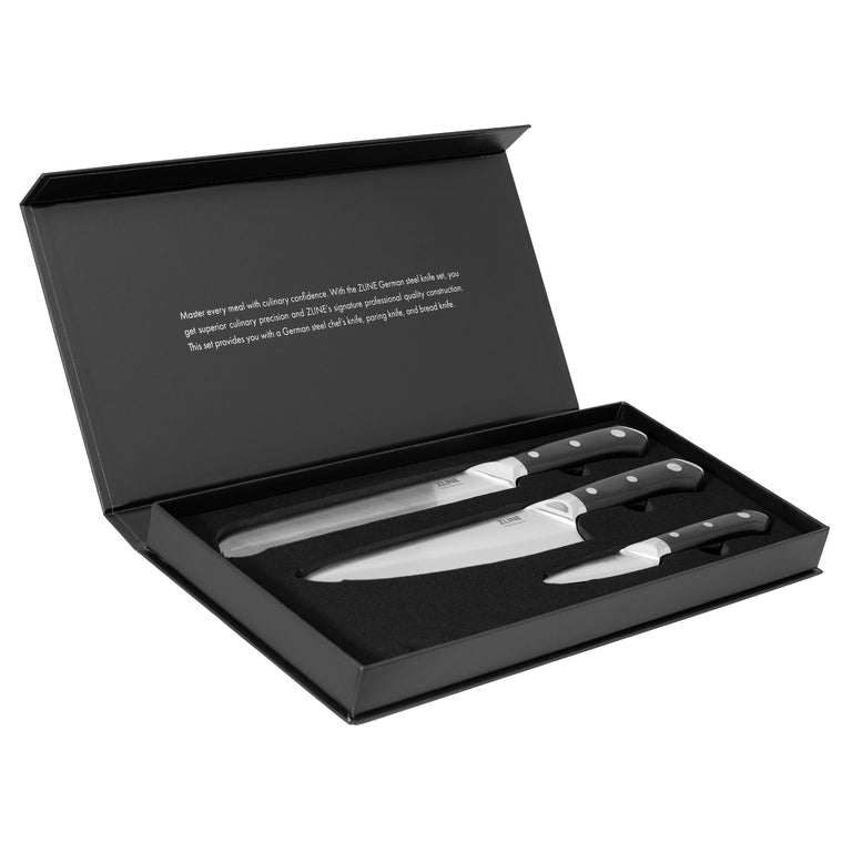 ZLINE 3-Piece Professional German Steel Kitchen Knife Set, KSETT-GS-3
