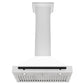 ZLINE 30 In Autograph Edition Stainless Steel Range Hood with White Matte Shell and Matte Black Accents, KB4STZ-WM30-MB