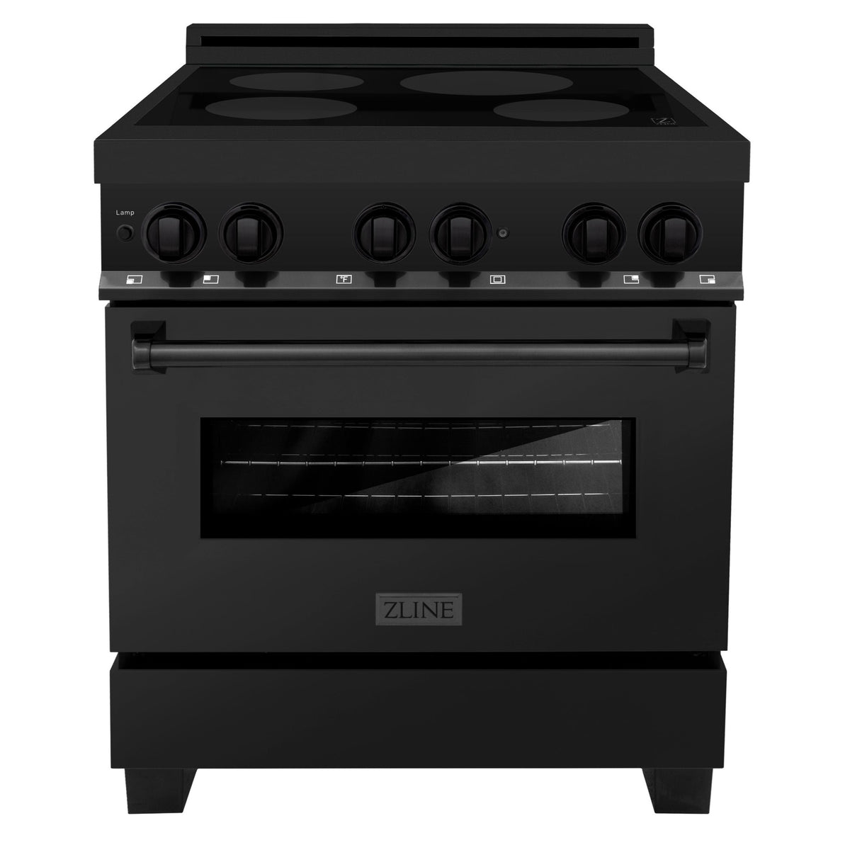 ZLINE 30 Inch 4.0 cu. ft. Induction Range with Electric Oven in Black Premium Home Source
