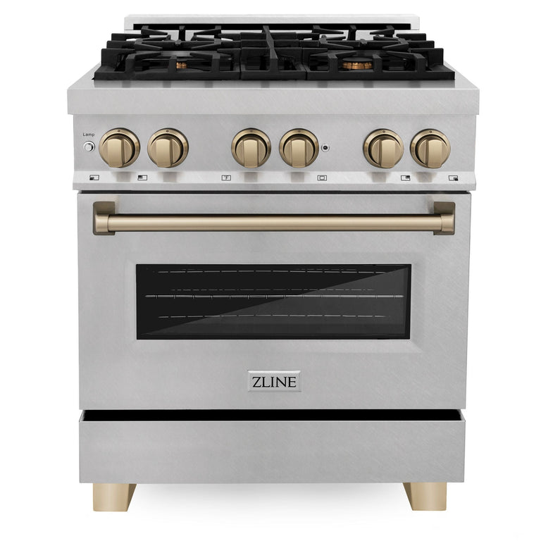 ZLINE Kitchen and Bath 30 Inch Autograph Edition Dual Fuel Range