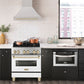 ZLINE 30 Inch Autograph Edition DuraSnow® Range Hood with DuraSnow® Shell and Gold Handle, 8654SNZ-30-G