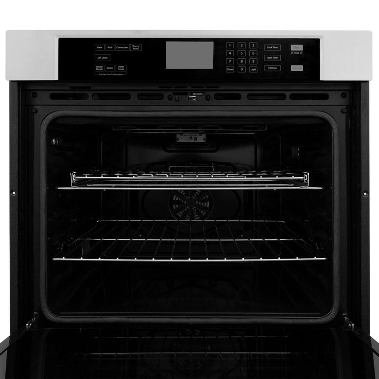 ZLINE Appliance Package - 30 In. Rangetop, Wall Oven, Refrigerator and Microwave Oven in Stainless Steel, 4KPR-RT30-MWAWS