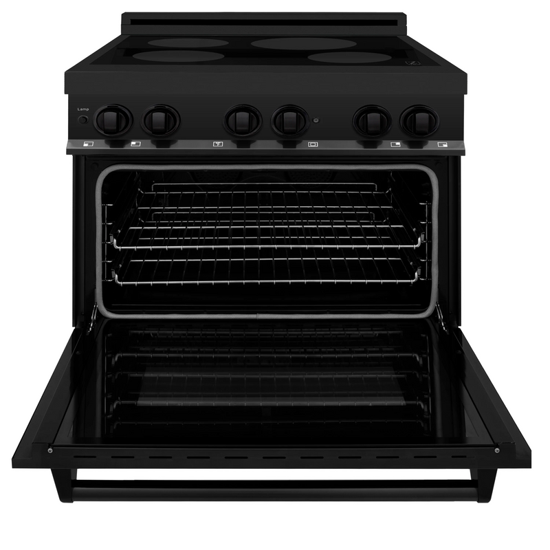 ZLINE 36 In. Induction Range in Black Stainless Steel Premium Home Source