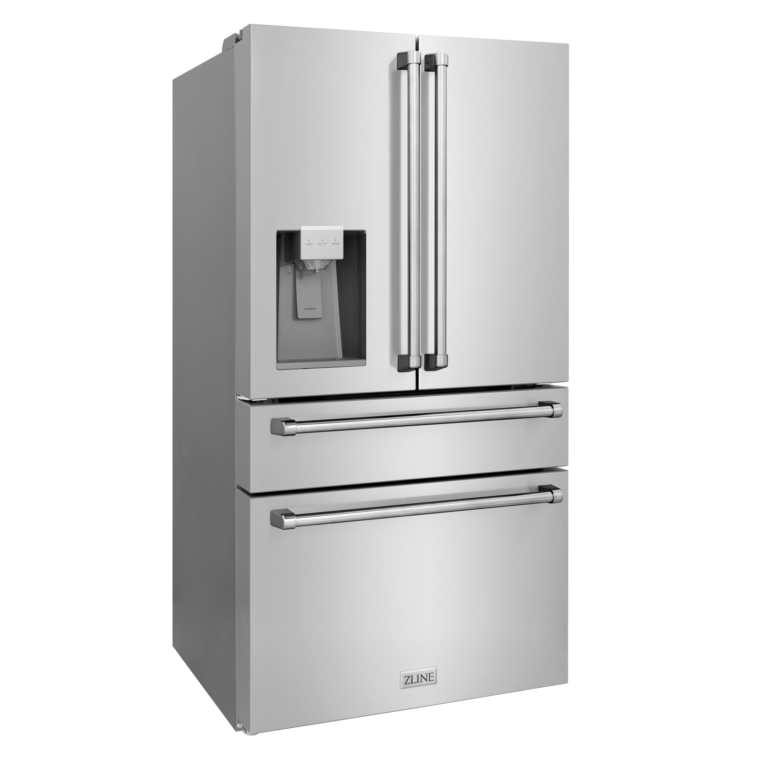 ZLINE 36 In. French Door Refrigerator with Water Dispenser, Ice Maker
