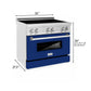 ZLINE 36 Inch 4.6 cu. ft. Induction Range with a 4 Element Stove and Electric Oven in Blue Gloss, RAIND-BG-36