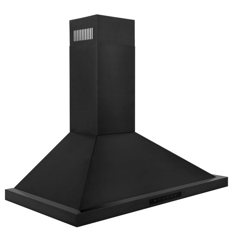 ZLINE 36 in. Convertible Vent Wall Mount Range Hood in Black Stainless  Steel, BSKBN-36