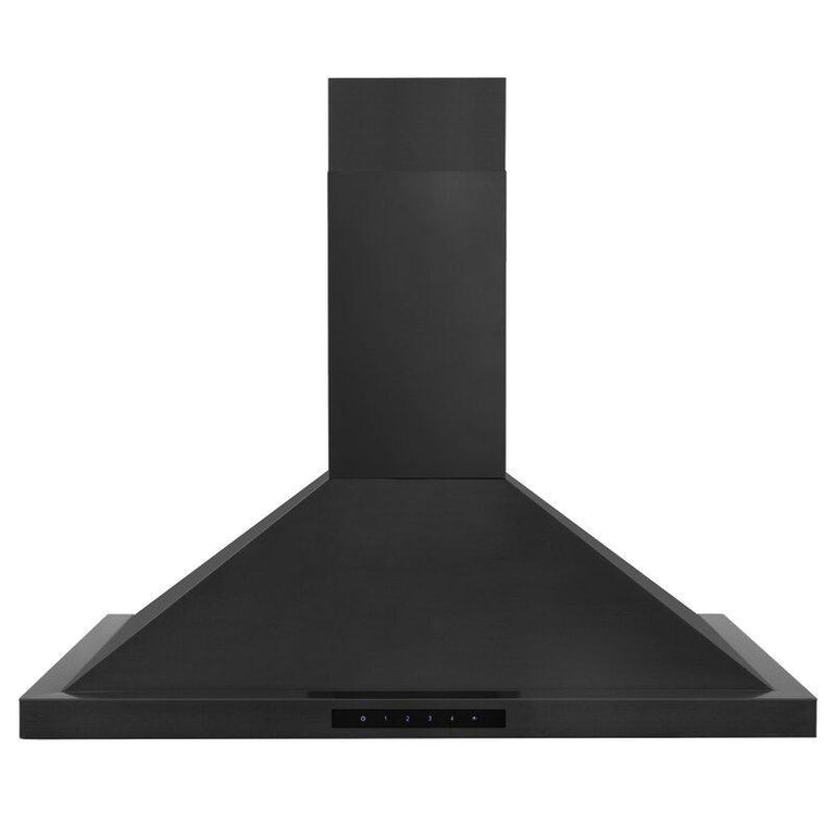 ZLINE 36 in. Kitchen Appliance Package with Black Stainless Steel Dual Fuel Range, Convertible Vent Range Hood and Microwave Drawer, 3KP-RABRH36-MW