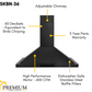 ZLINE 36 in. Convertible Vent Wall Mount Range Hood in Black Stainless Steel, BSKBN-36