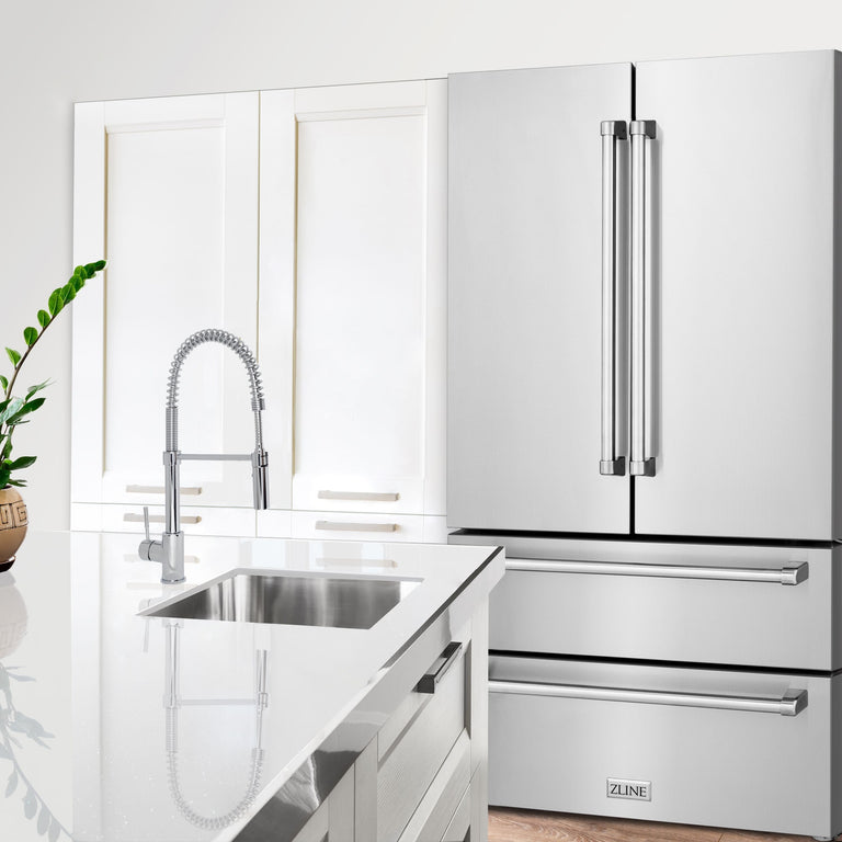 ZLINE Appliance Package - 30 in. Dual Fuel Range, Over-the-Range Microwave, Refrigerator, 3KPR-RAOTRH30