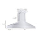 ZLINE 60 in. Professional Convertible Vent Wall Mount Range Hood in Stainless Steel with Crown Molding, 597CRN-60