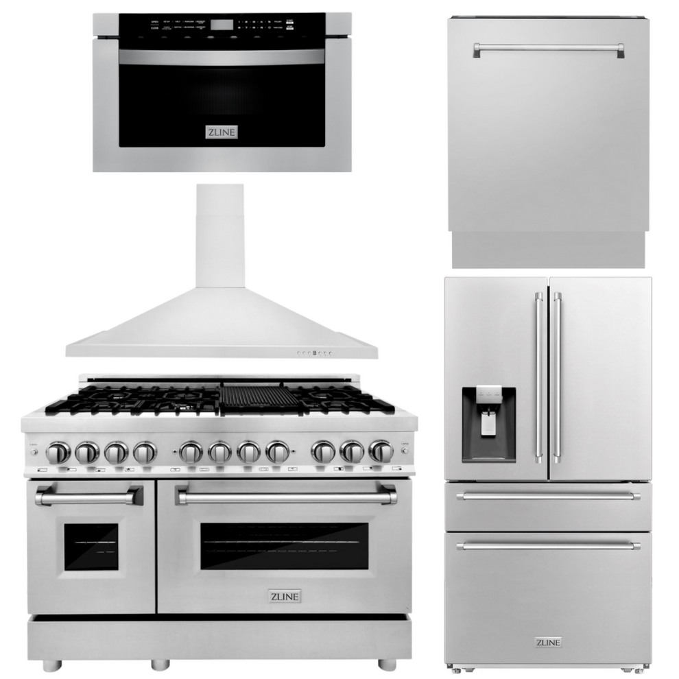 Photo inspiration: Fresh Look at Zline Appliance Package 48 Dual Fuel Range Range Hood Microwave