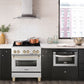 ZLINE Autograph Edition 30 in. Range with Gas Burner/Electric Oven in DuraSnow® Stainless Steel with Gold Accents, RASZ-SN-30-G