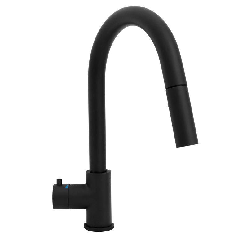 ZLINE Gemini Touchless Kitchen Faucet in Matte Black, GEM-KFS-MB