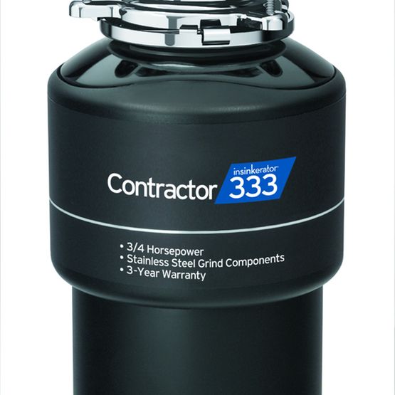 InSinkErator® CONTRACTOR 333 3/4 hp Continuous Feed Garbage Disposal with Power Cord, 79343A-ISE