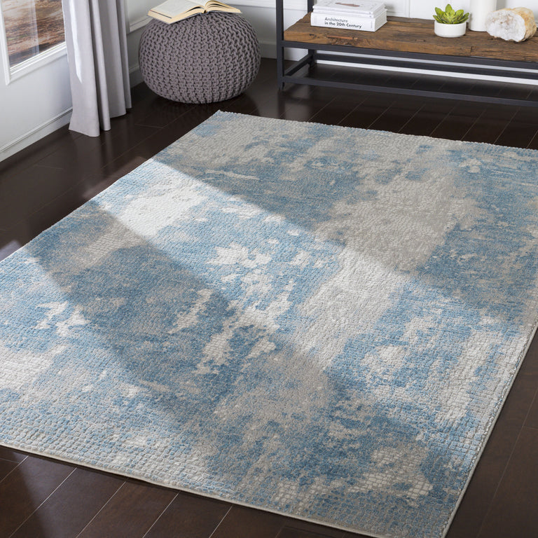 Surya Aisha Modern Rug - 5 feet, Sky Blue, AIS2301-53RD