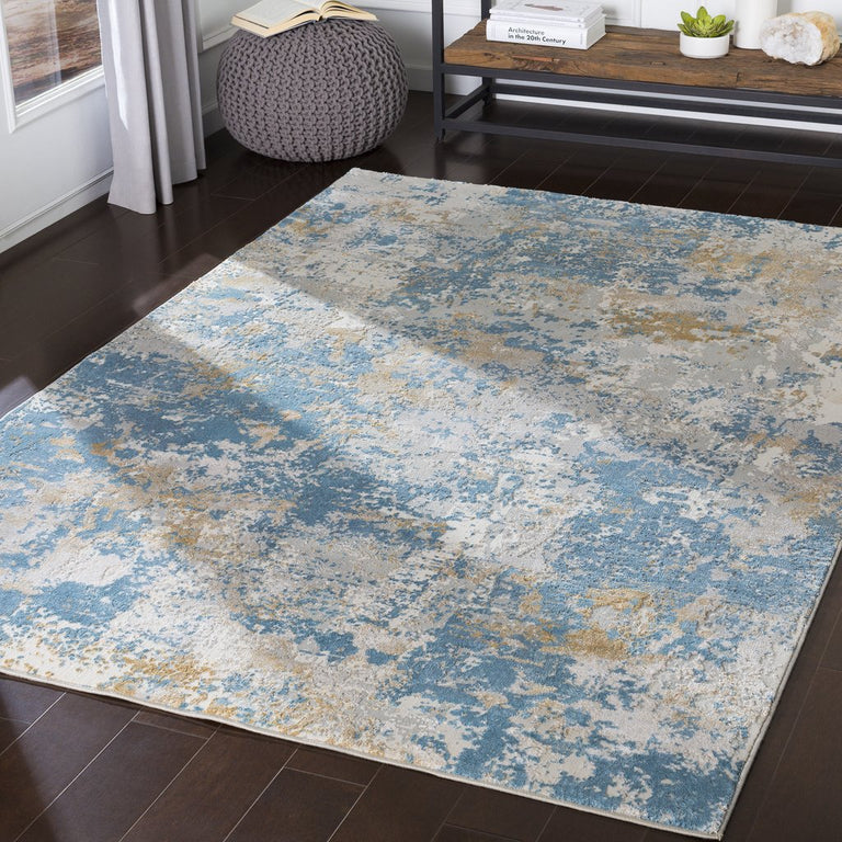 Surya Aisha Modern Rug - 2.6 x 8 feet, Sky Blue, AIS2301-2777