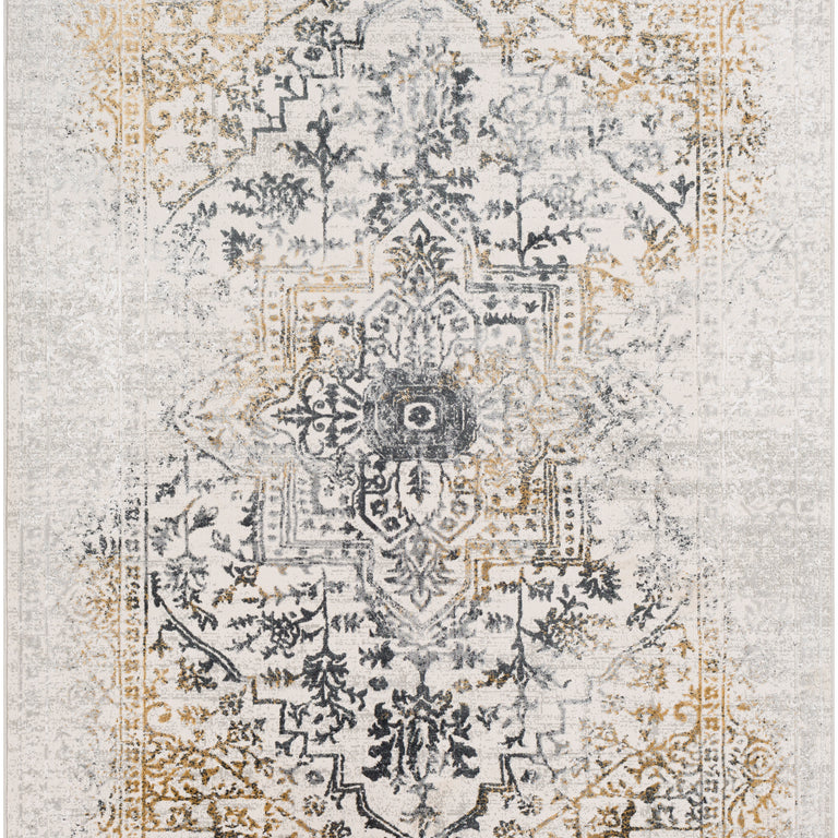 Surya Aisha Traditional Rug - 2.6 x 8 feet, Charcoal, AIS2308-2777