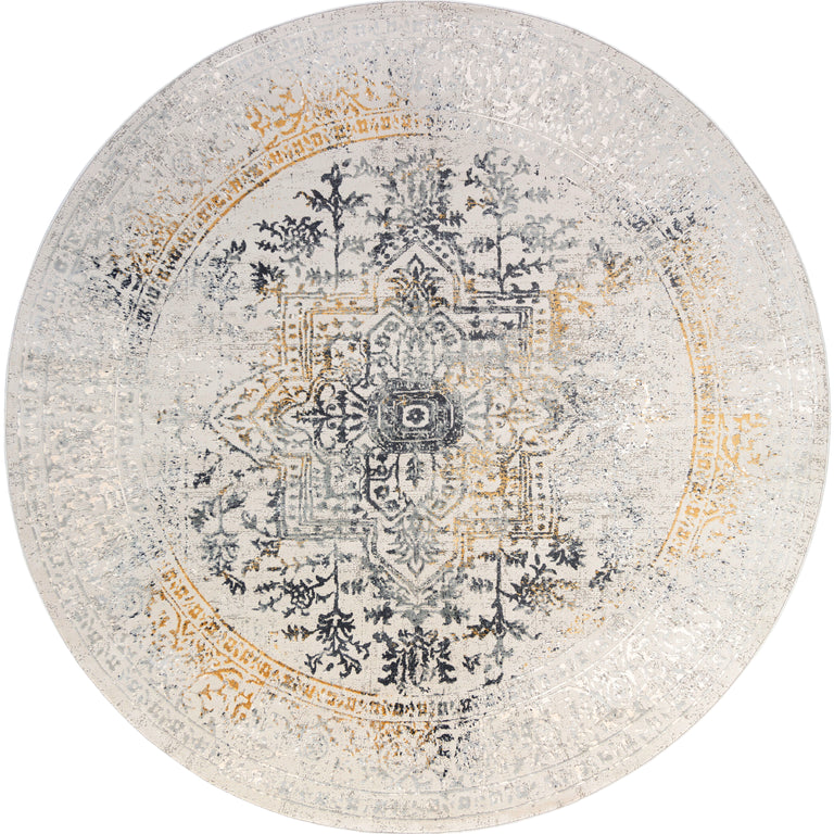 Surya Aisha Traditional Rug - 5 feet, Charcoal, AIS2308-53RD